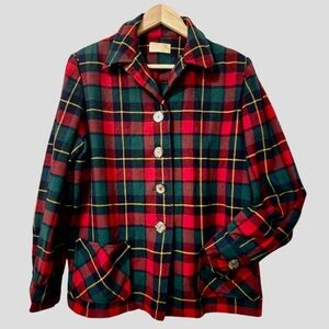 Wallace Clan Plaid Pendleton Button-Up Jacket
